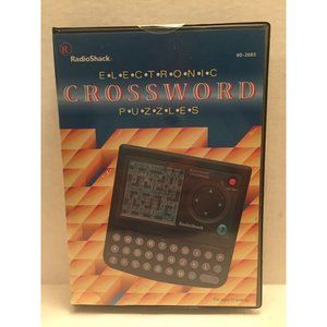 Radio Shack Electronic Crossword Puzzles Handheld Word Game  60-2685 Complete